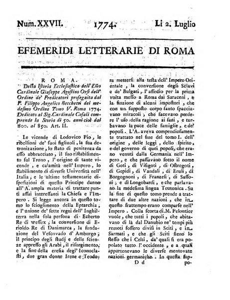 Efemeridi letterarie di Roma