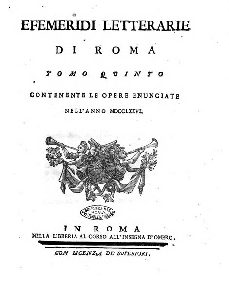 Efemeridi letterarie di Roma