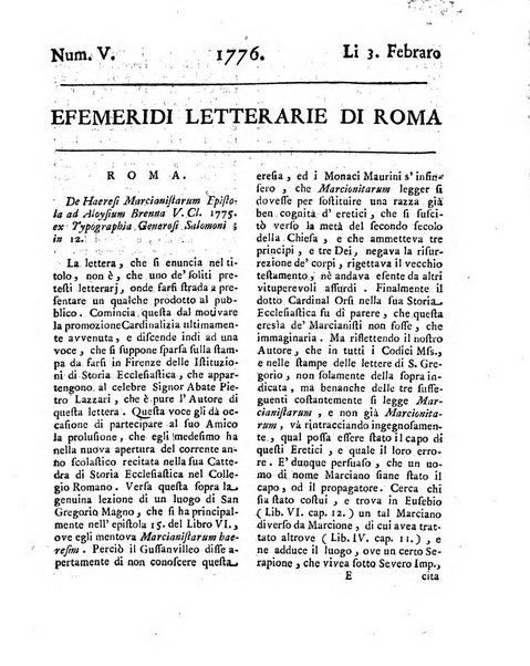 Efemeridi letterarie di Roma