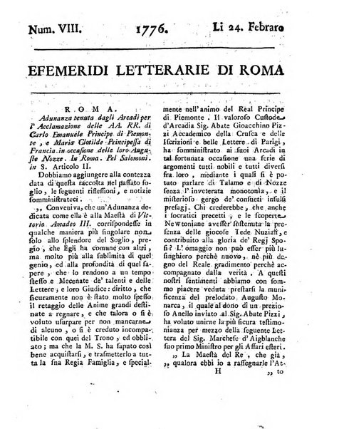 Efemeridi letterarie di Roma