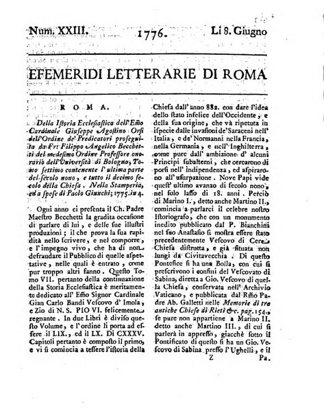 Efemeridi letterarie di Roma