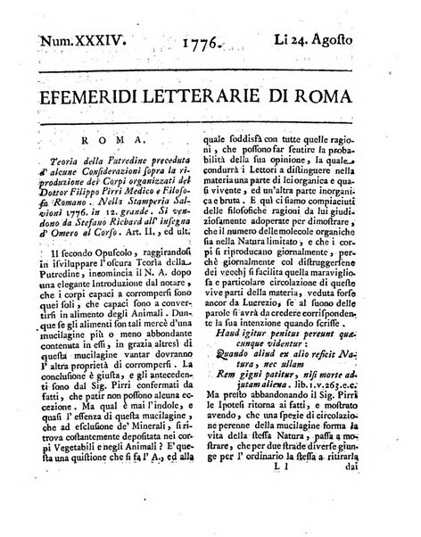 Efemeridi letterarie di Roma