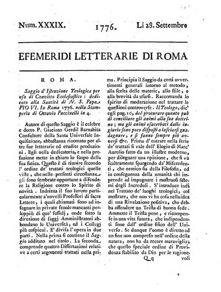 Efemeridi letterarie di Roma