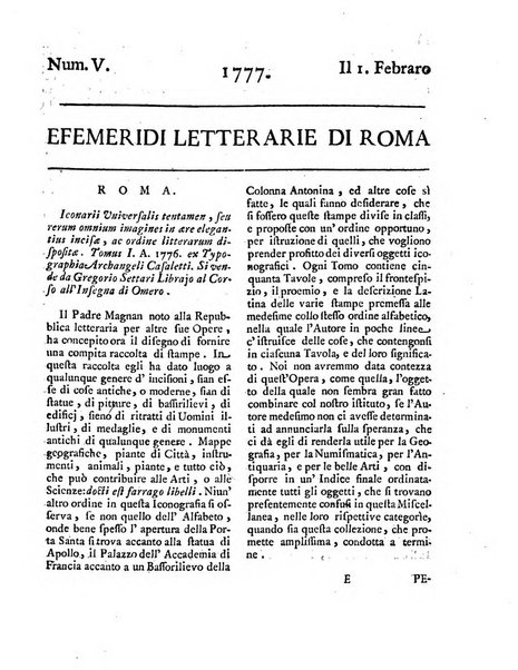 Efemeridi letterarie di Roma