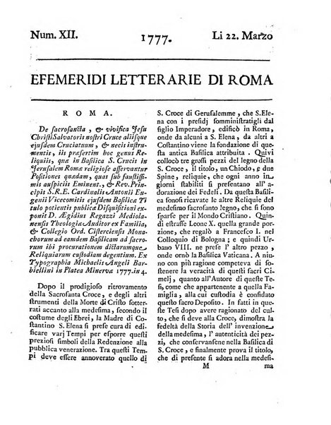 Efemeridi letterarie di Roma