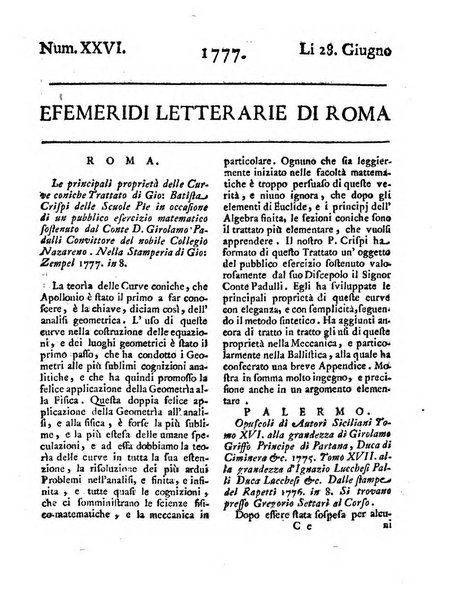 Efemeridi letterarie di Roma