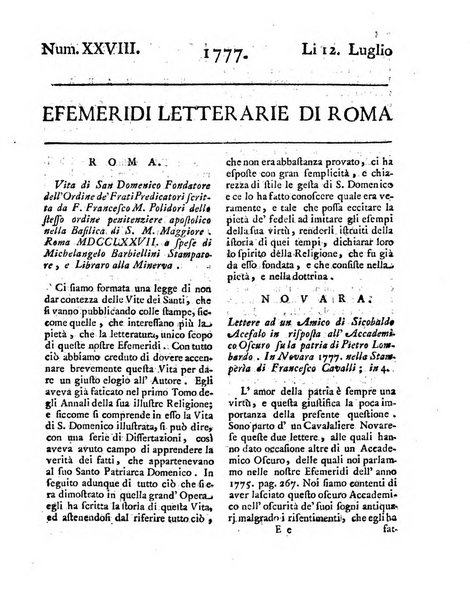 Efemeridi letterarie di Roma