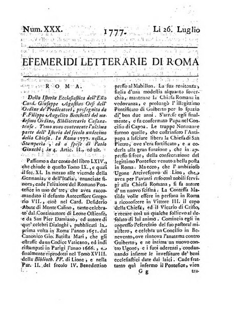 Efemeridi letterarie di Roma