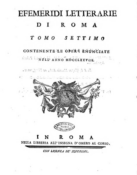 Efemeridi letterarie di Roma