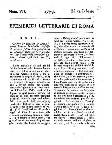 Efemeridi letterarie di Roma