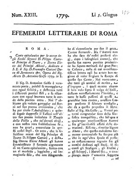 Efemeridi letterarie di Roma