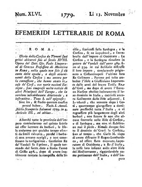 Efemeridi letterarie di Roma