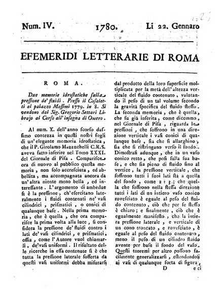 Efemeridi letterarie di Roma