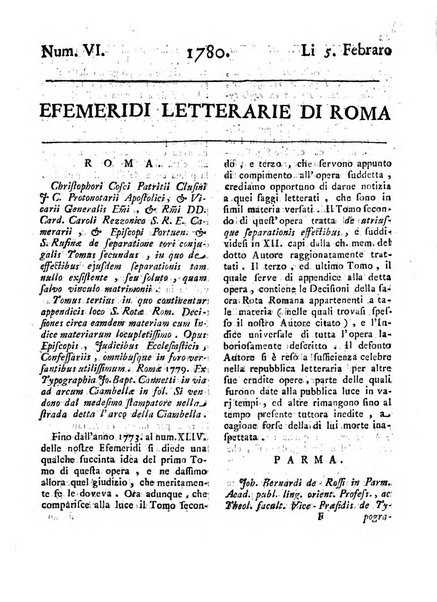 Efemeridi letterarie di Roma