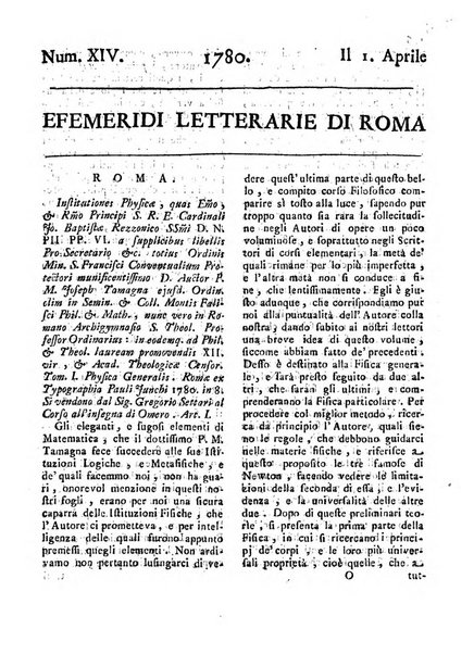 Efemeridi letterarie di Roma