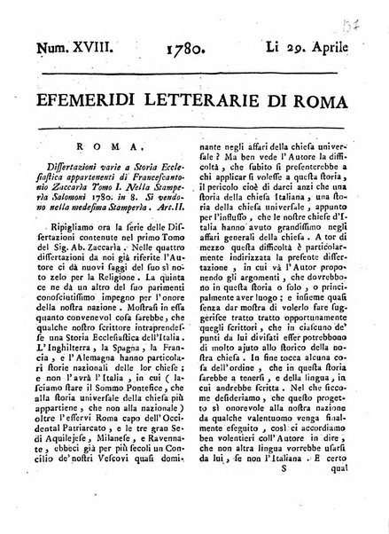 Efemeridi letterarie di Roma