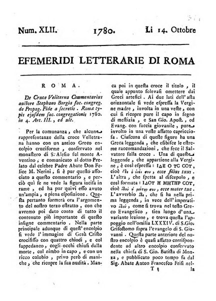 Efemeridi letterarie di Roma