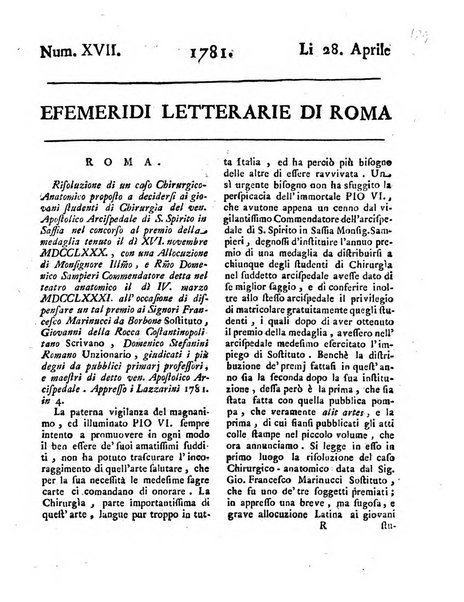 Efemeridi letterarie di Roma