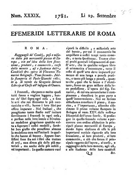 Efemeridi letterarie di Roma