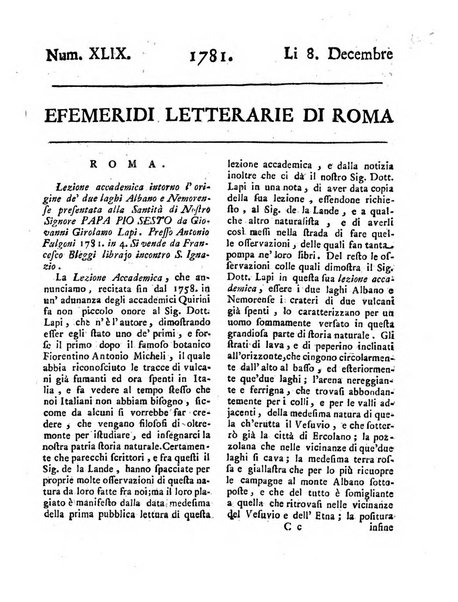 Efemeridi letterarie di Roma