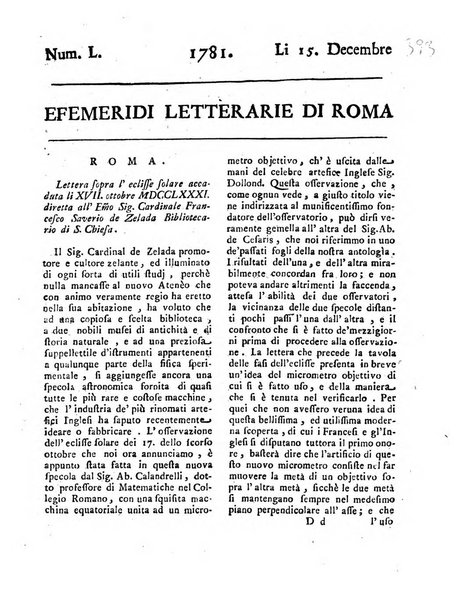 Efemeridi letterarie di Roma