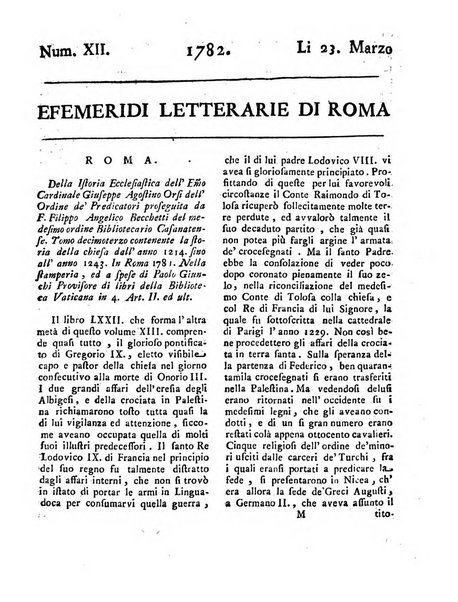 Efemeridi letterarie di Roma