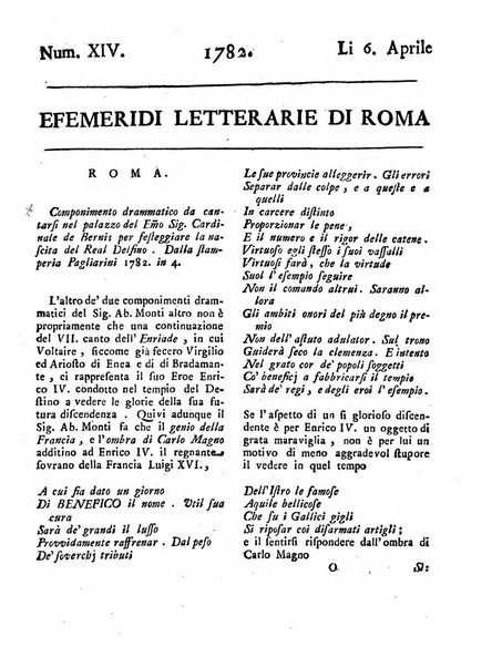 Efemeridi letterarie di Roma