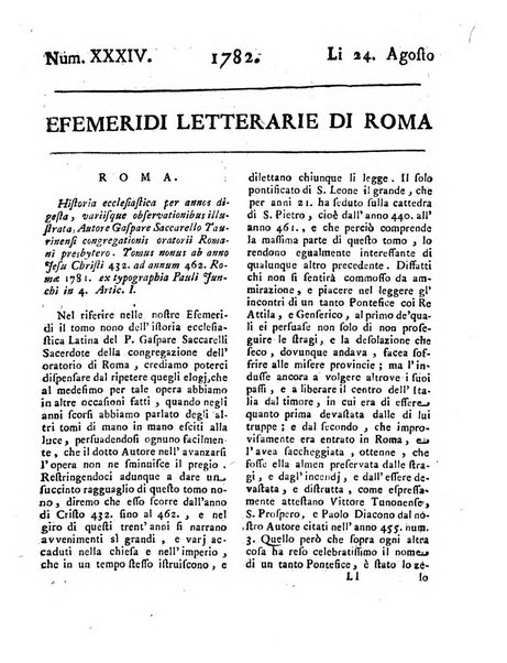 Efemeridi letterarie di Roma