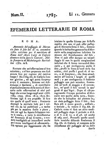 Efemeridi letterarie di Roma