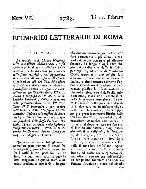 Efemeridi letterarie di Roma