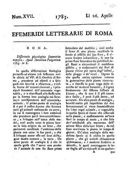 Efemeridi letterarie di Roma