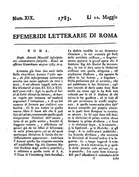 Efemeridi letterarie di Roma