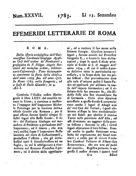 Efemeridi letterarie di Roma