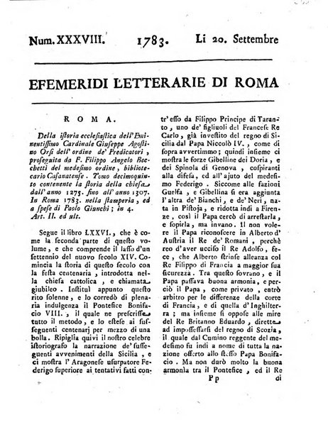 Efemeridi letterarie di Roma