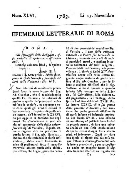 Efemeridi letterarie di Roma