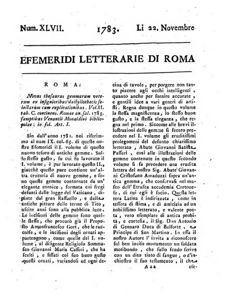 Efemeridi letterarie di Roma