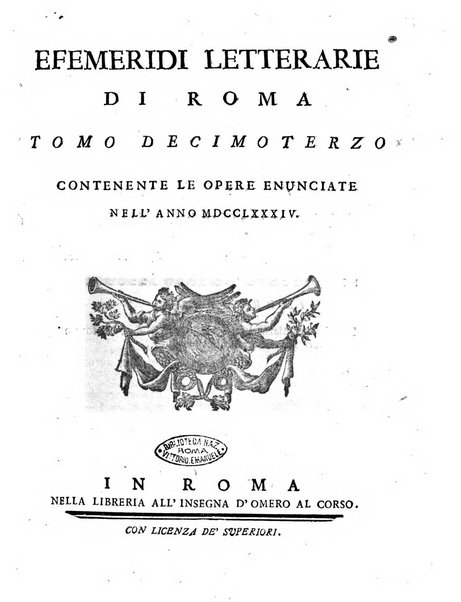 Efemeridi letterarie di Roma