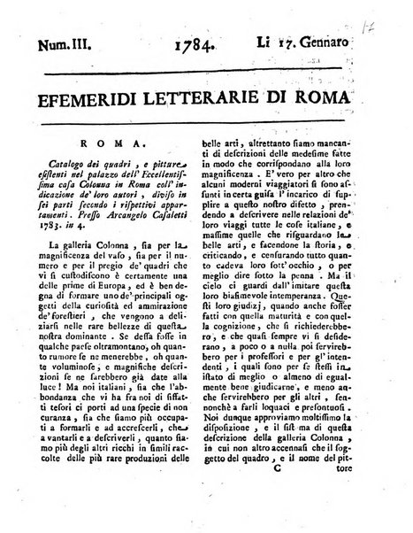 Efemeridi letterarie di Roma