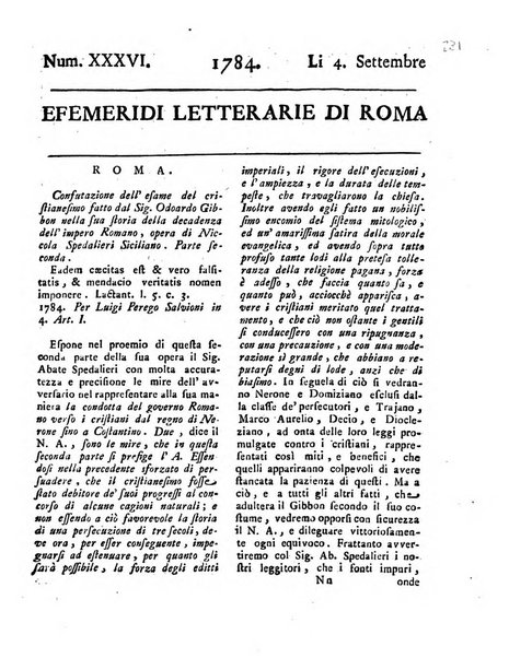 Efemeridi letterarie di Roma