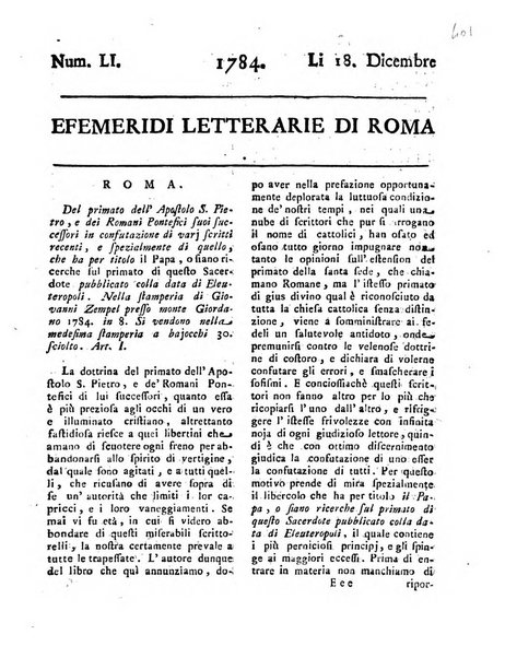 Efemeridi letterarie di Roma