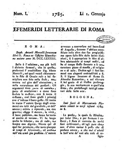 Efemeridi letterarie di Roma