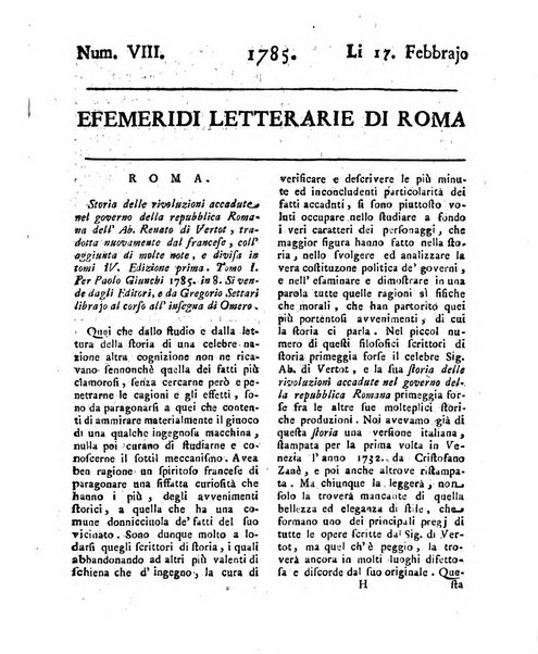 Efemeridi letterarie di Roma