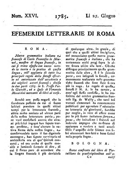 Efemeridi letterarie di Roma