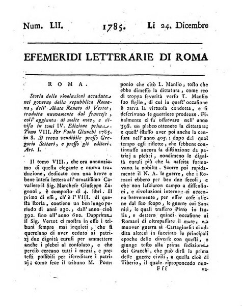 Efemeridi letterarie di Roma