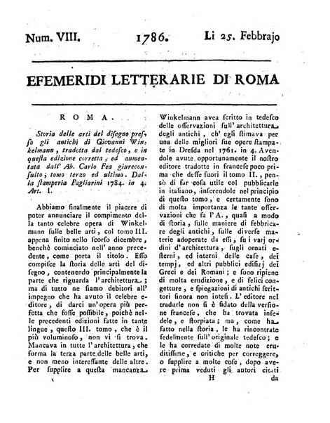 Efemeridi letterarie di Roma