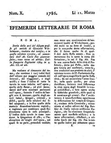 Efemeridi letterarie di Roma