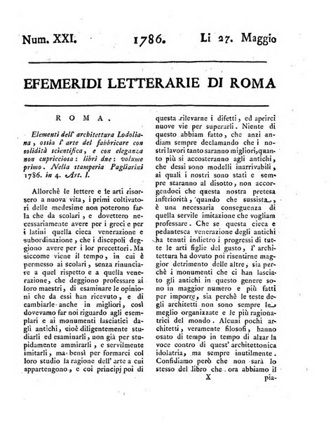 Efemeridi letterarie di Roma