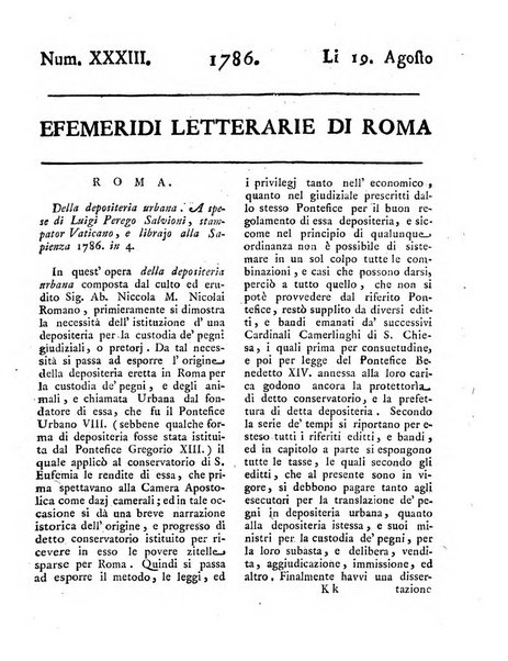 Efemeridi letterarie di Roma