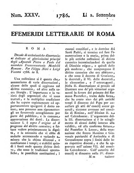 Efemeridi letterarie di Roma