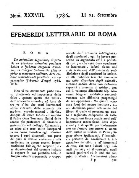 Efemeridi letterarie di Roma